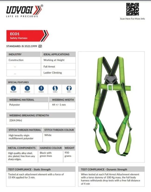 Full Body Harness Udyogi Make -Eco4 - Image 2