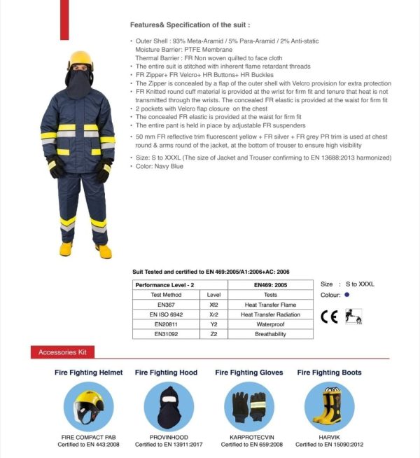 Fire Man Suite - Nomex Fire Proximity Suit - Image 3